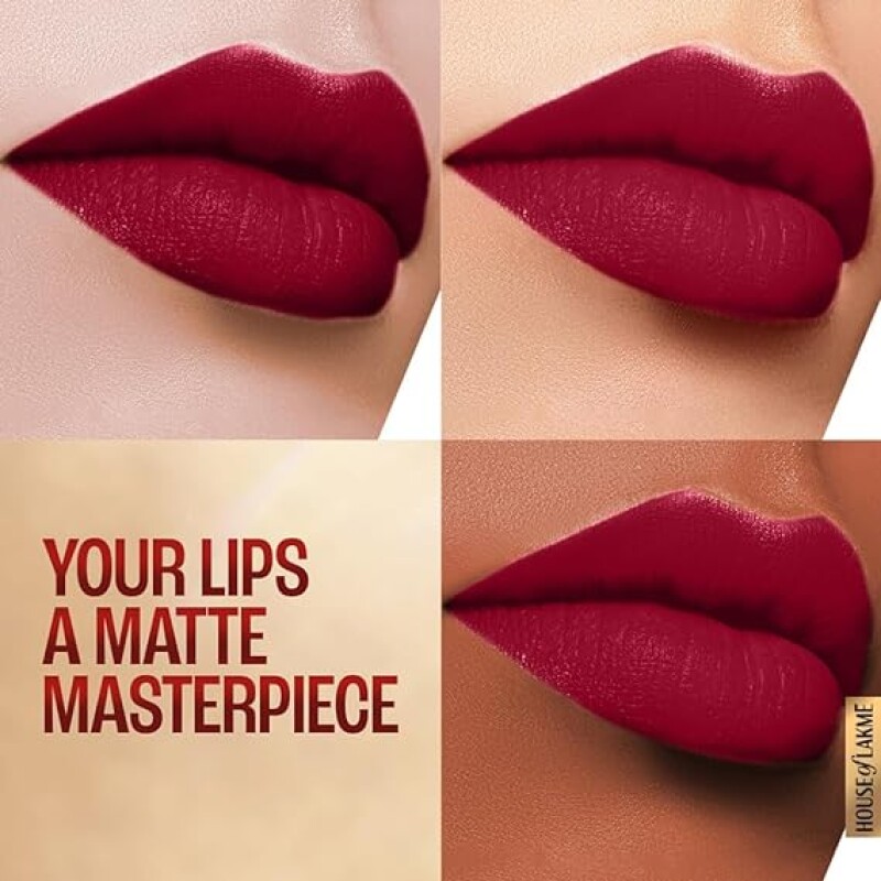 Lakme 9 To 5 Primer + Matte Lipstick, Matte Finish, Lightweight Lipstick, Lasts For 16Hrs, Nourishes Lips